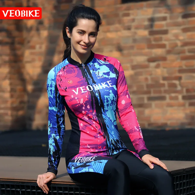 Женский длинный костюм для велоспорта новый горного велосипеда на весну лето и