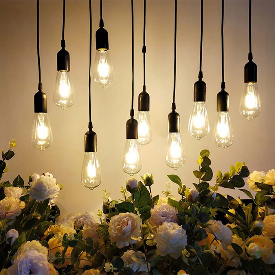 Outdoor LED Lighting Waterproof Light String E27/E26 Lamp Christmas Day Garden Restaurant Decoration | Лампы и освещение