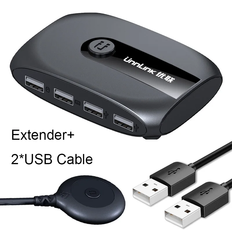 

Квм-переключатель Unnlink USB 3,0 2,0, переключатель с удлинителем для клавиатуры, мыши, принтера, U-диска, 2 шт., хост-компьютера, ноутбука, Share, 4 USB