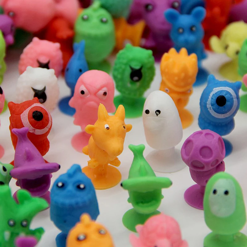 10pcs Mini Cartoon Animal Capsule Model Sucker Toys Style Random Figures Kids Collection Home DIY Action Decor E8K7 | Игрушки и хобби
