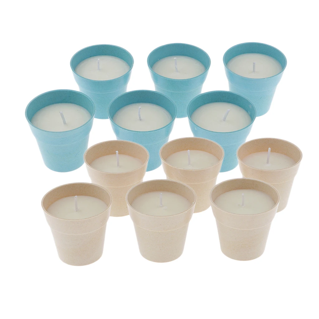 6x ароматические свечи из натурального соевого воска портативная туристическая