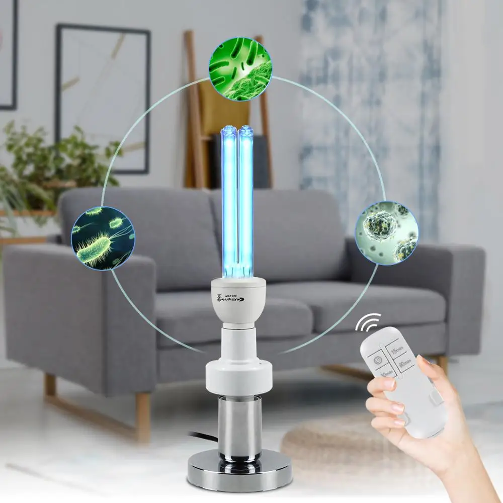 UVC бактерицисветильник с озоновой лампой дистанционным таймером основа лампы