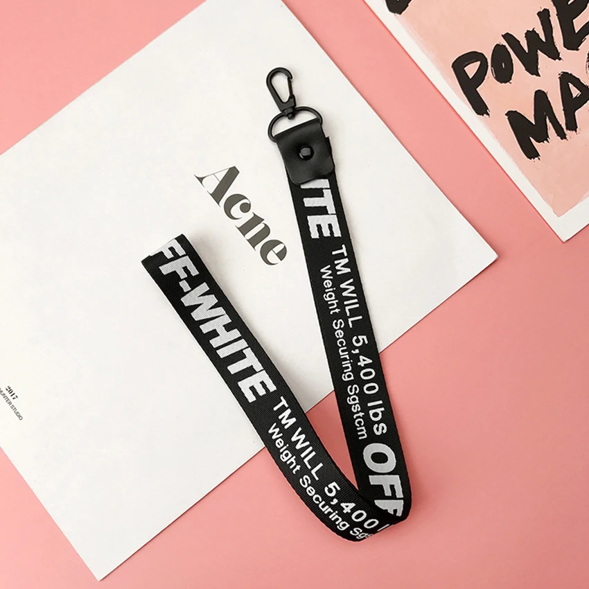 Off White брелок для женщин лента porte clef чехол телефона llaveros sleutelhanger chaviro portachiavi |