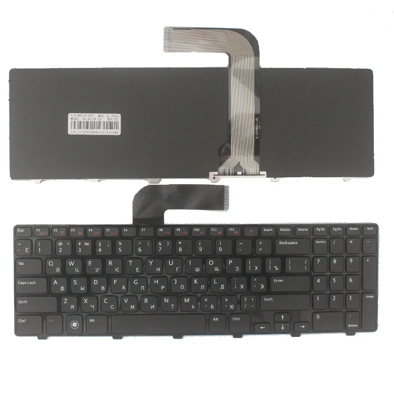 RU черная новая клавиатура для ноутбука DELL N5110 Inspiron 15R Ins15RD 2528 2728 2428 M501Z M5110 M511R с