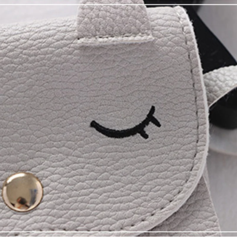 

Cute Children Girls Tassel Small Cat Shoulder Messenger Bag Mini Key Coin Purses PU Leather Handbags Wallet Kids Satchel Bag