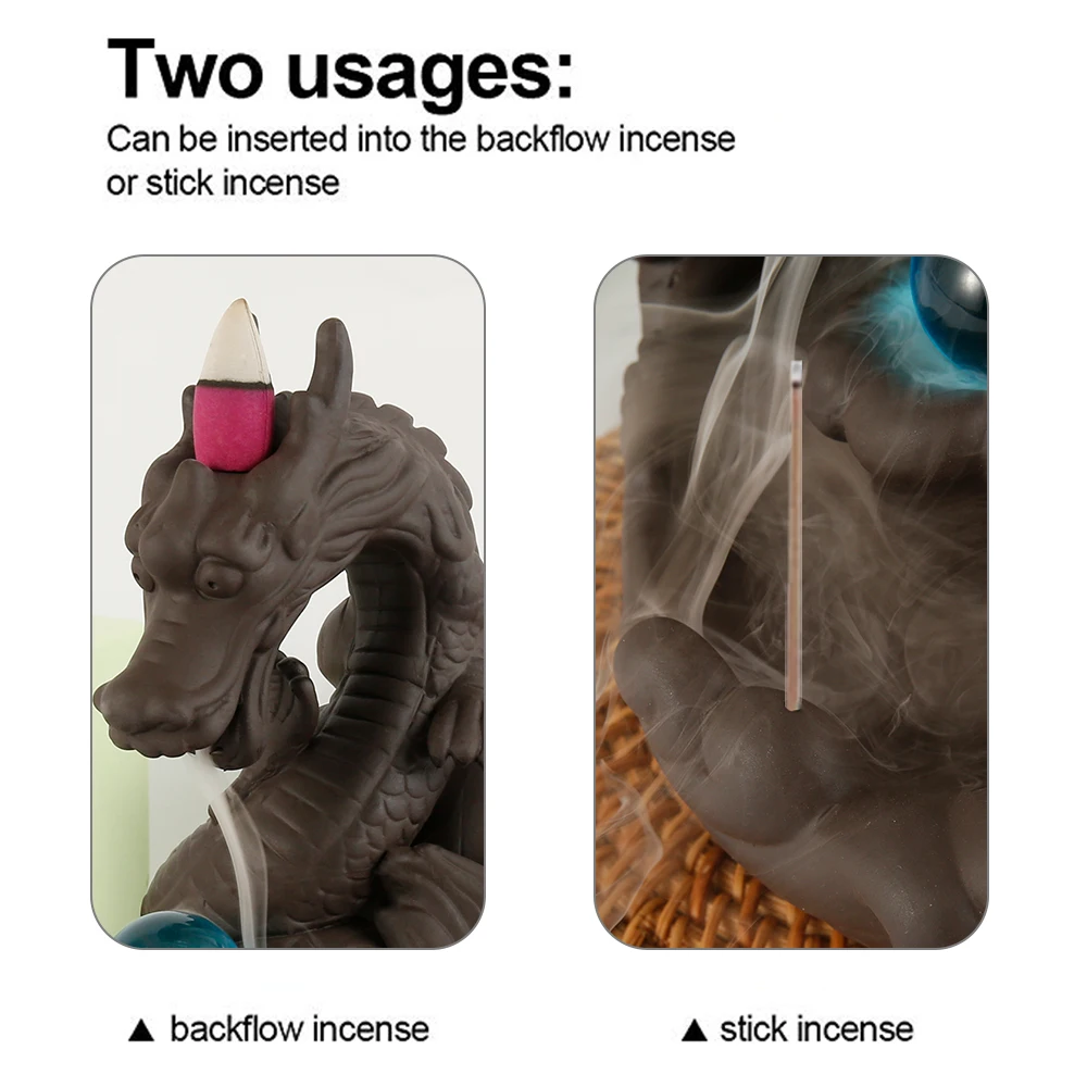 Ароматическая горелка с обратным потоком керамический дымный водопад держатель