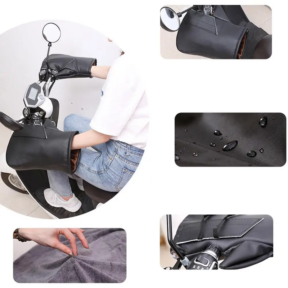 Чехол для ручки мотоцикла водонепроницаемые ветрозащитные теплые перчатки на