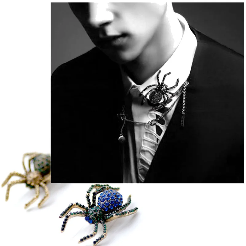 muylinda Rhinestone Spider Brooch Women's Pins And Brooches Fashion Insect Brooch Bouquet For Women Men