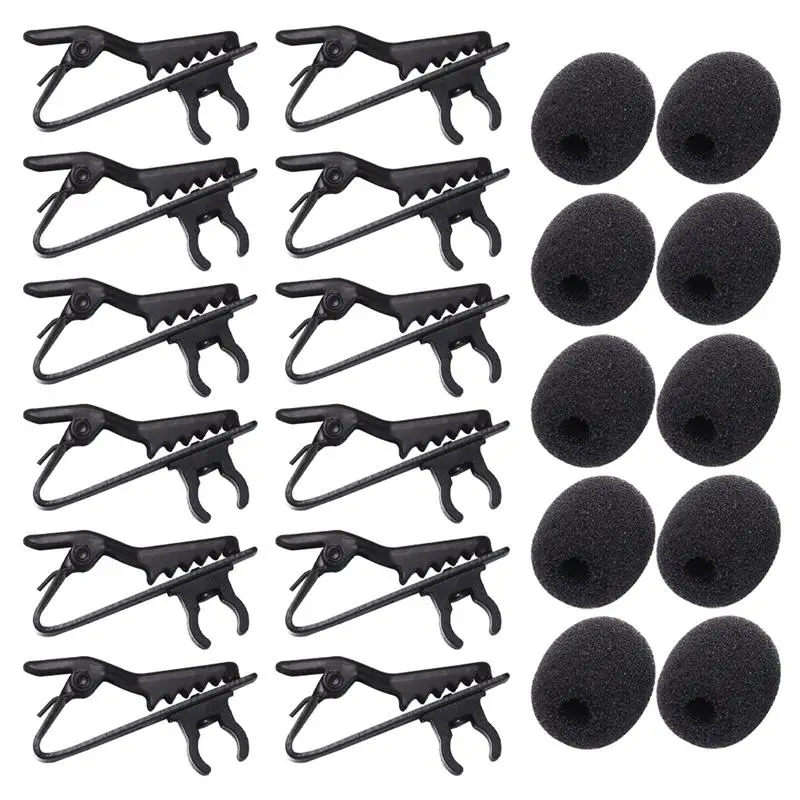 

24pcs Microphone Sponge Covers Microphone Clips Microphone Accessories Microphone Accessories Set