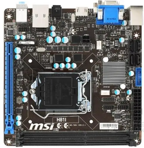 Verkauf MSI H81I MINI-ES Desktop Motherboard H81 DDR3 LGA 1150 Motherboard Sockel LGA 1150 I7 I5 I3 DDR3 32G SATA3 UBS3.0 Mainboard