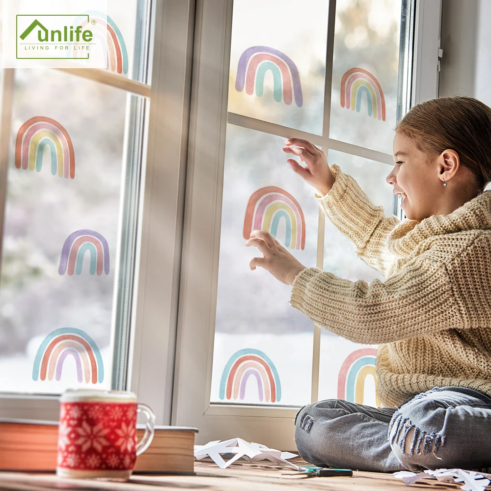 

Funlife®Акварельные радужные настенные наклейки, домашний декор, мебель, водонепроницаемая гостиная, спальня, украшение детской комнаты