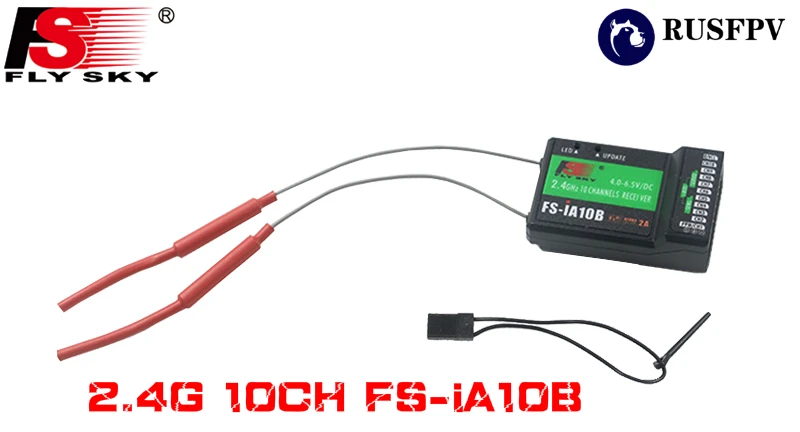 iA10B FLYSKY 2,4G IA6 IA6B X6B A8S V2 R6B GR3F GR3E R9B X8B iA10B BS6 A3 GR4 трутеня дистанционного управления FPV автомобильный ресивер для i6 i6s i6x передатчик - Цвет: iA10B