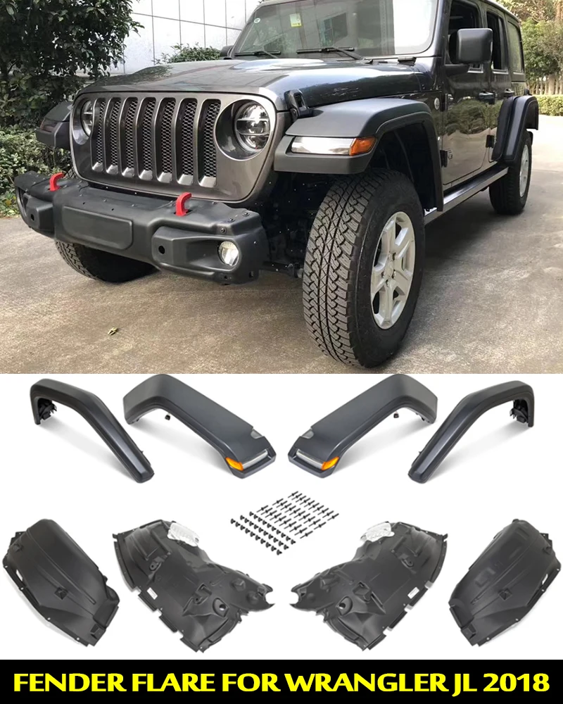 4 шт. Автомобильные Брызговики для Jeep Wrangler JL 2018|Грязезащита| |