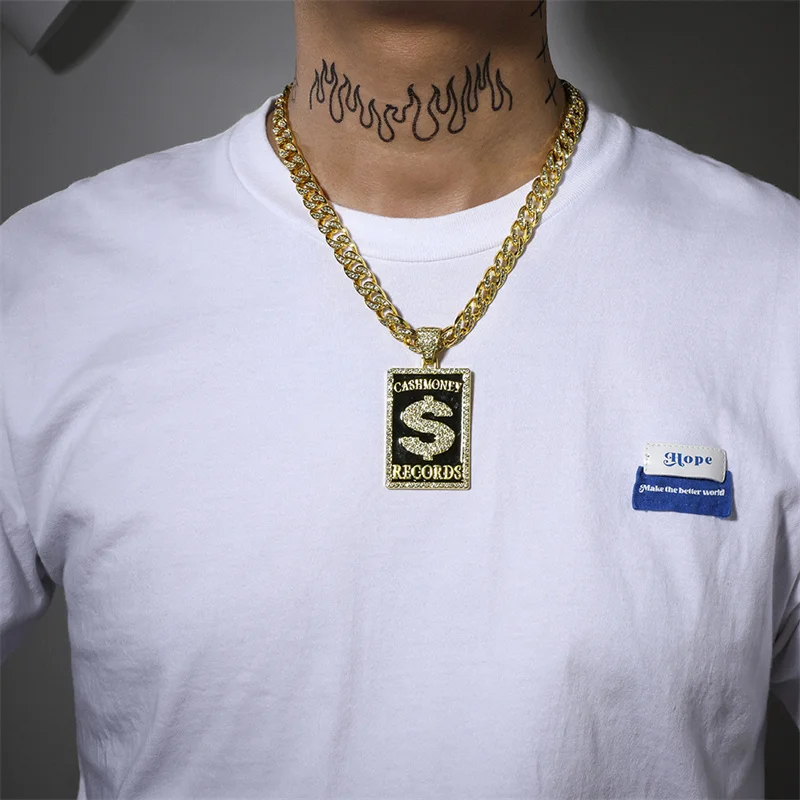 Ожерелье с кубинской цепочкой в стиле хип-хоп