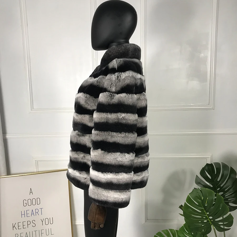 Женская Шуба из 100% натурального меха кролика Рекс новинка 2022 модная верхняя