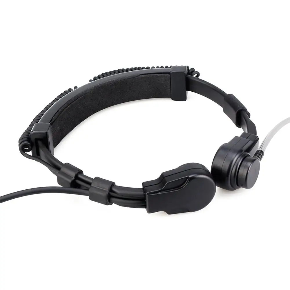 RETEVIS ETK006 Adjustable Tactical Throat Mic With PTT throat microphone Headphones Walkie Talkie For Airsoft Games