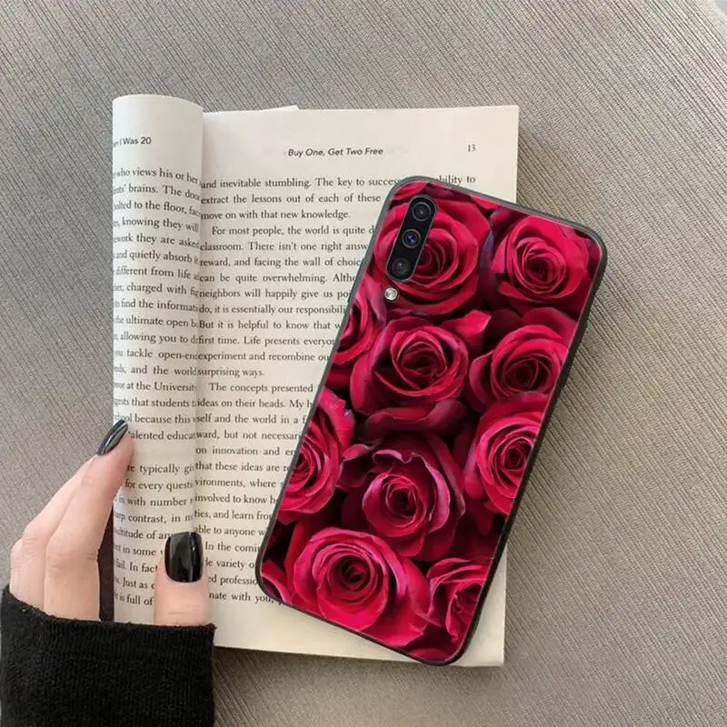 

rose love red Phone Case For Samsung galaxy S A note 6 7 8 9 10 20 31 40 50 51 71 edge plus 5G