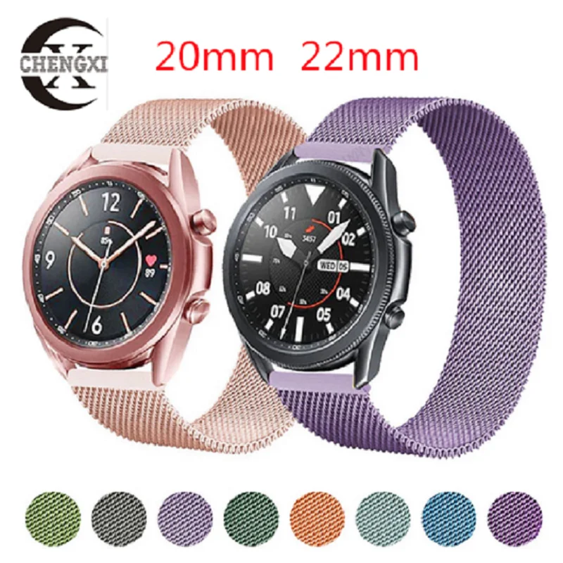 Новый миланский ремешок-петля для Samsung Galaxy Watch 5/4 44 мм 40 мм/5 Pro/4 Classic/Active 2 20 мм/22