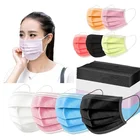 Одноразовая медицинская маска для лица, 3 слоя, хирургическая маска для лица, защита от загрязнения, ушная петля, хирургическая медицинская маска, дышащая маска для здоровья