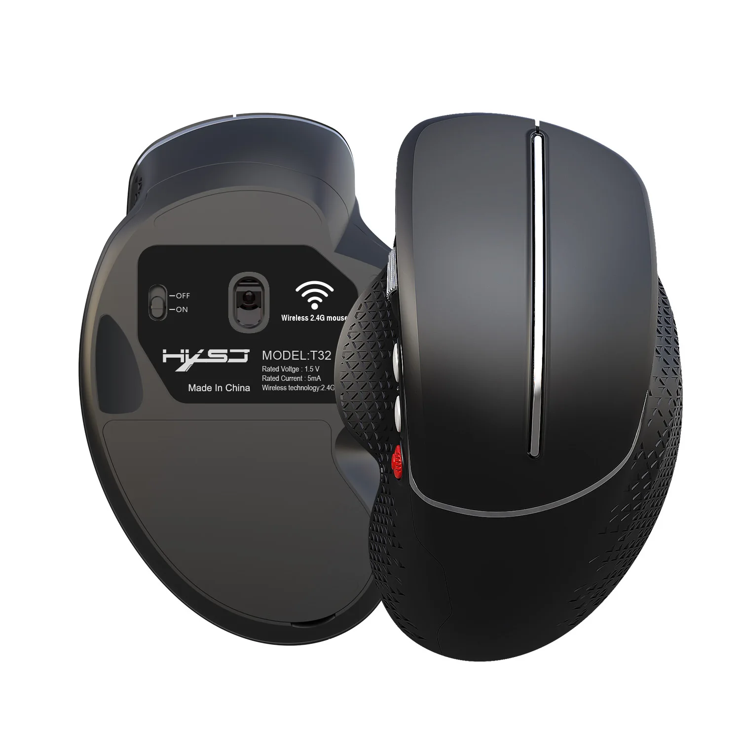

New vertical mouse ergonomic design 2.4G wireless mouse grip