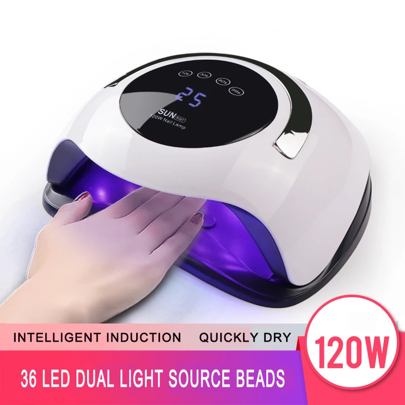 УФ лампа для ногтей 120 Вт 36 светодиодный|Сушилки ногтей| |