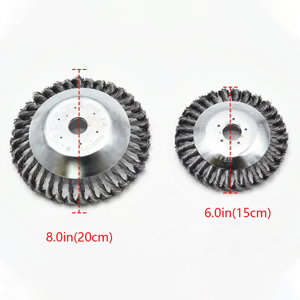 

150mm/200mm Steel Wire Trimmer Head Grass Brush Cutter Dust Removal Weeding Plate for Lawnmower Drop shipping Free shipping