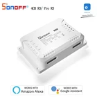 Новый 4-канальный рельсовый переключатель Sonoff 4CH R3PRO R3 10A, переключатели света с Wi-Fi, умный дом, работает с eWeLink Alexa Google Home