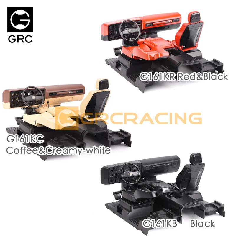 GRC para coche a control remoto 1/10 TRAXXAS TRX4 Chevrolet Blazer interior pioneer 1979, piezas de modificaci&oacute;n de asiento de consola central de simulaci&oacute;n G161KB-1