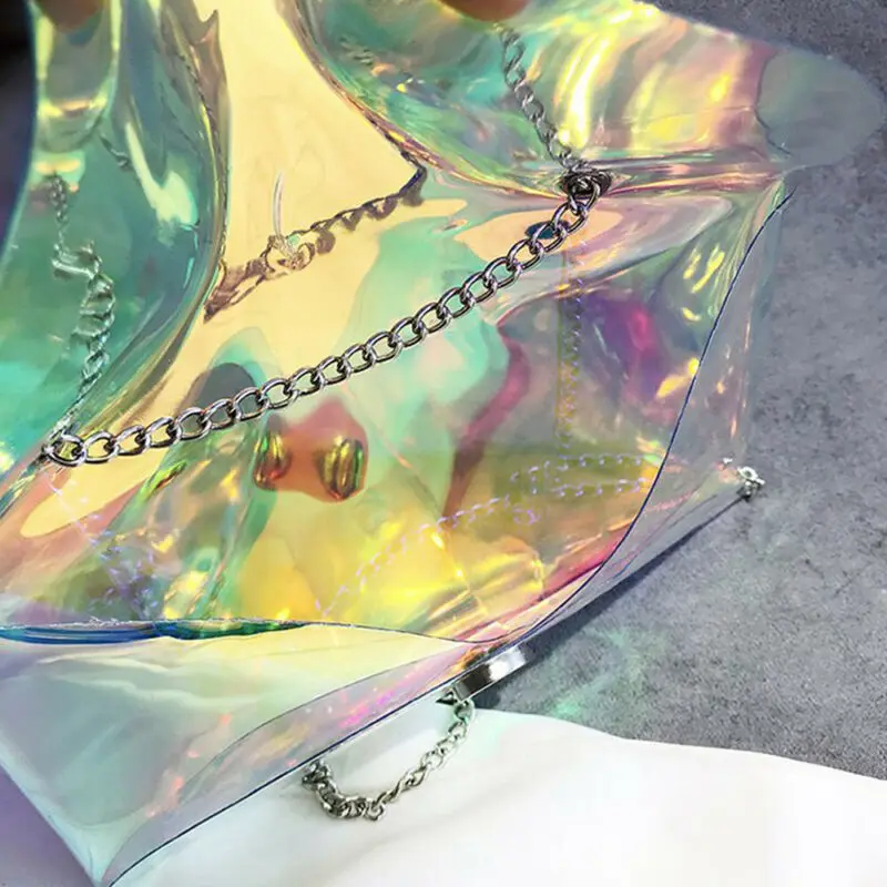 Женская прозрачная сумка из ПВХ сумка-тоут сумка-кошелек для путешествий карт