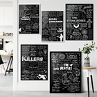 Поп-группой Lyrical альбом песни граффити эскизный постер рок музыка принты Arctic Monkey Band поп Холст Картина домашний декор