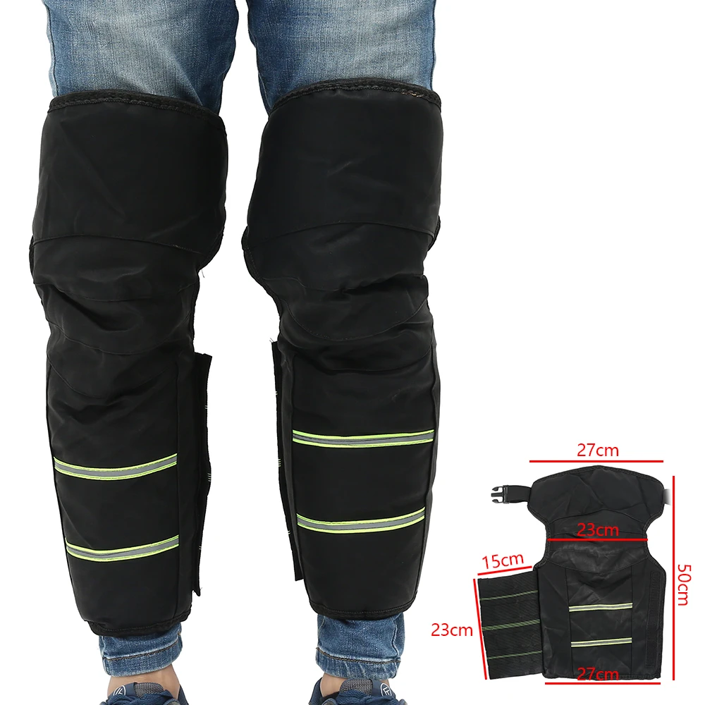 50cm Motorcycle Protective KneePad Winter Scooter Moto Bike Warmer Windproof Warming Knee Pads Legs Protector Thickening Cold-Proof - Цвет: 50cm