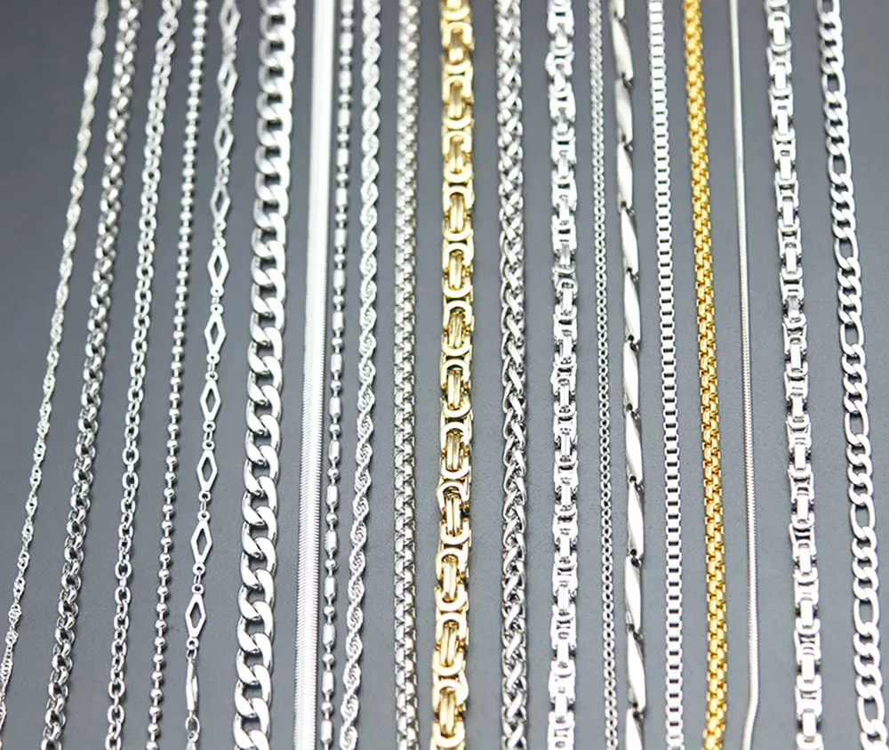 Еще стильные цепочки ожерелье для вас 316L Нержавеющая сталь цепь мальчиков и