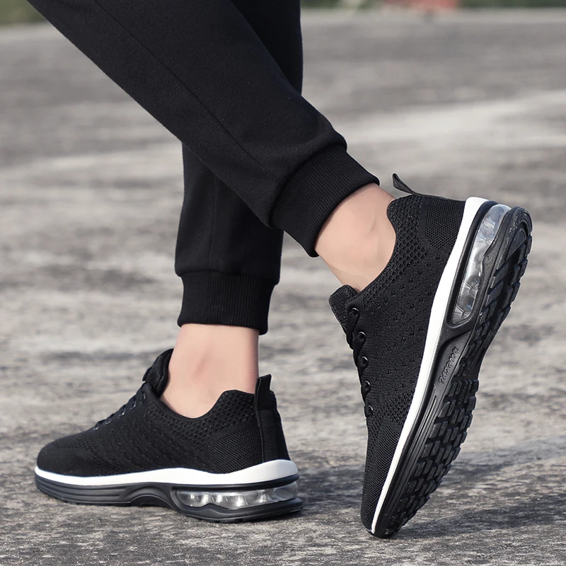 Fashion Men's Mesh Comfort Running Shoes Women Lightweight Sneakers Breathable Outdoor Sports Shoes Air Cushion Training Gym