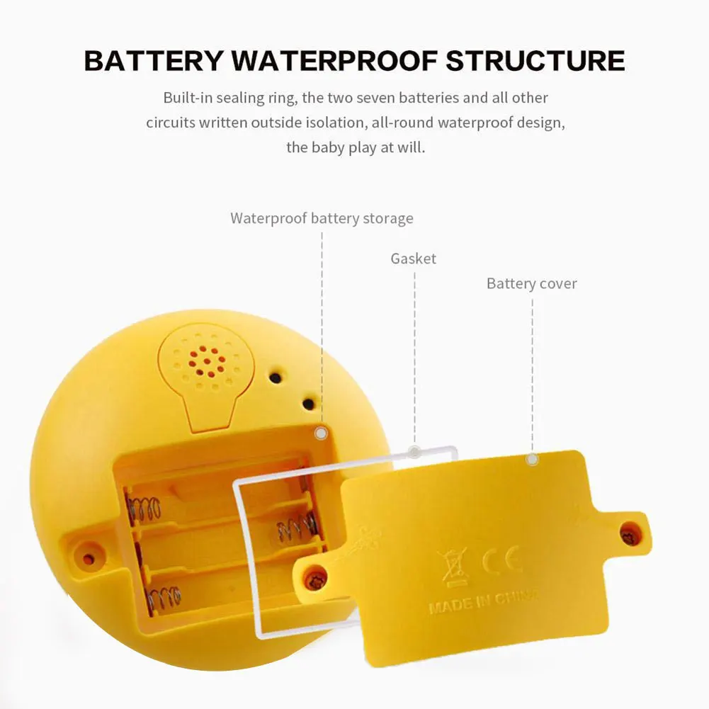  Funny Infant Bath Toys Baby Electric Induction Sprinkler Ball with Light Music Children Water Play Ball Bathing Toys Kids