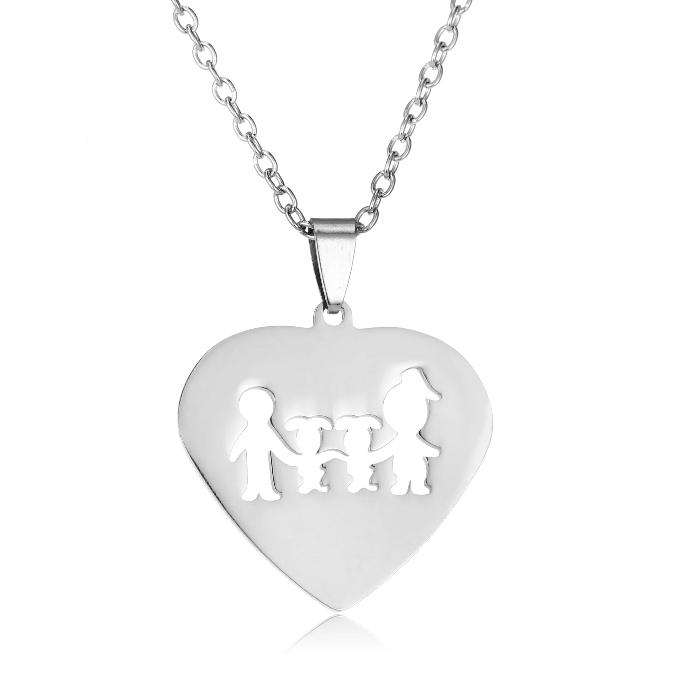 Ожерелье с подвеской в виде сердца для мамы дочки папы и сына вечеринки честь Дня