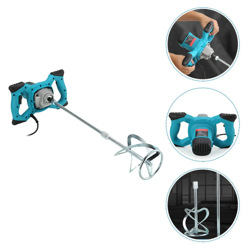 

1Set Practical Electric Cement Mixer Paint Cement Steering Wheel Mixer Blue