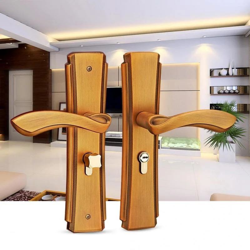 

Zinc Alloy Door Handle Lock Set Home Security Lock with Keys Indoor Door Lever Latch door handle lock serrure de porte Hot Sale