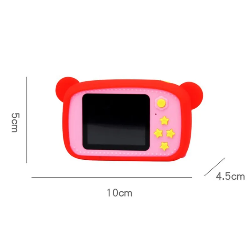 Детская цифровая Милая HD камера портативная 12 МП с прозрачным 2 дюймовым экраном
