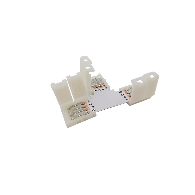 10 мм Т-образный 4-контактный разъем безпаяльная лампа для 5050/3528 SMD RGB быстрый
