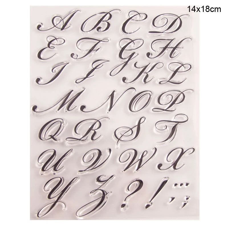 Английский алфавит прозрачные штампы новинка 2019 скрапбукинг резиновые