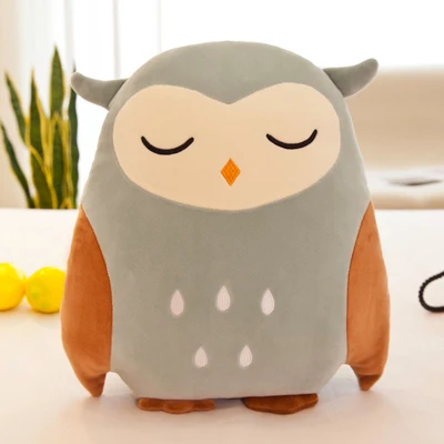 Owl Милая плюшевая игрушка с медведем из мультфильма мягкая игрушка-лиса мягкая плюшевая подушка детская игрушка подарок для девочек - Цвет: Owl