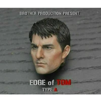 2019 edge of tomorrow 16 scale tom cruise male head model head sculpt carving carved sculpt brother production toy fit 12 action figure doll pvc collection gift