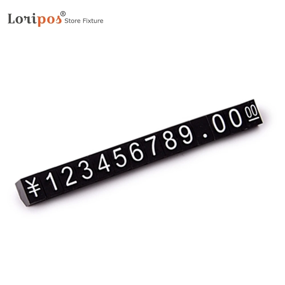 

420 Cubes White On Black Adjustable Sale Price Display Tag Label Retail Shop