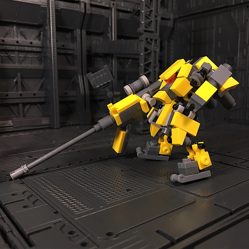 Робот Mecha гранулированные строительные блоки детские игрушки для детей Фигурки 7