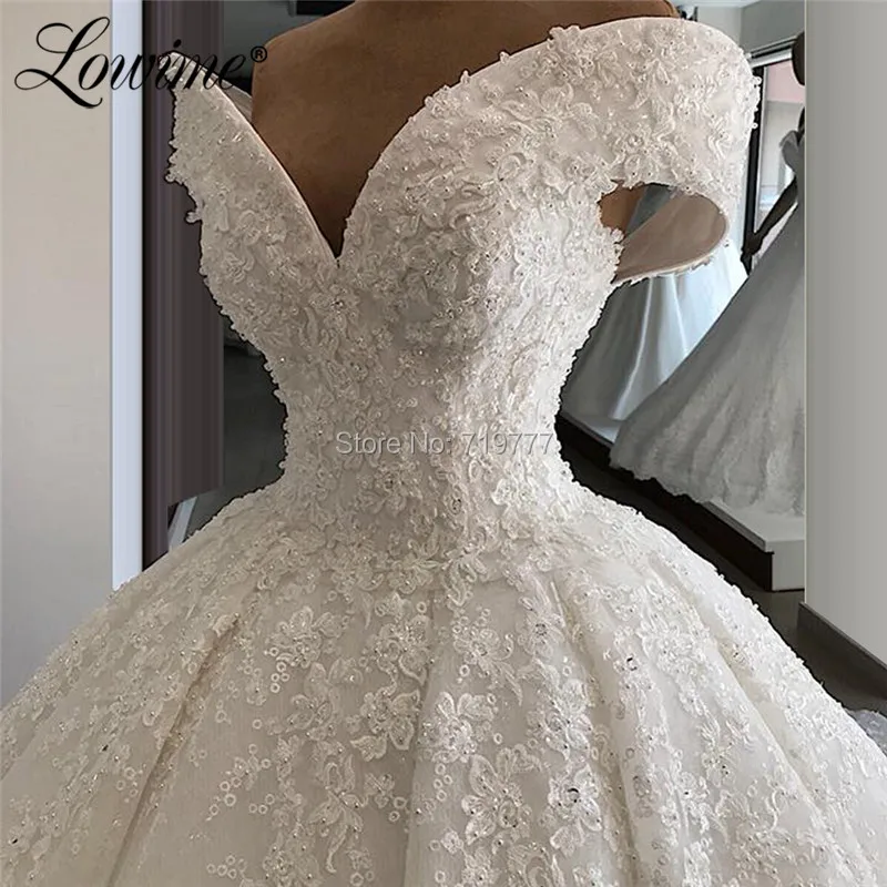 Saudi Arabia Muslim Wedding Dresses Vestido De Noiva 2020 Couture Luxury Handmade Applique Pearls Bridal Gowns Long Wedding Gown
