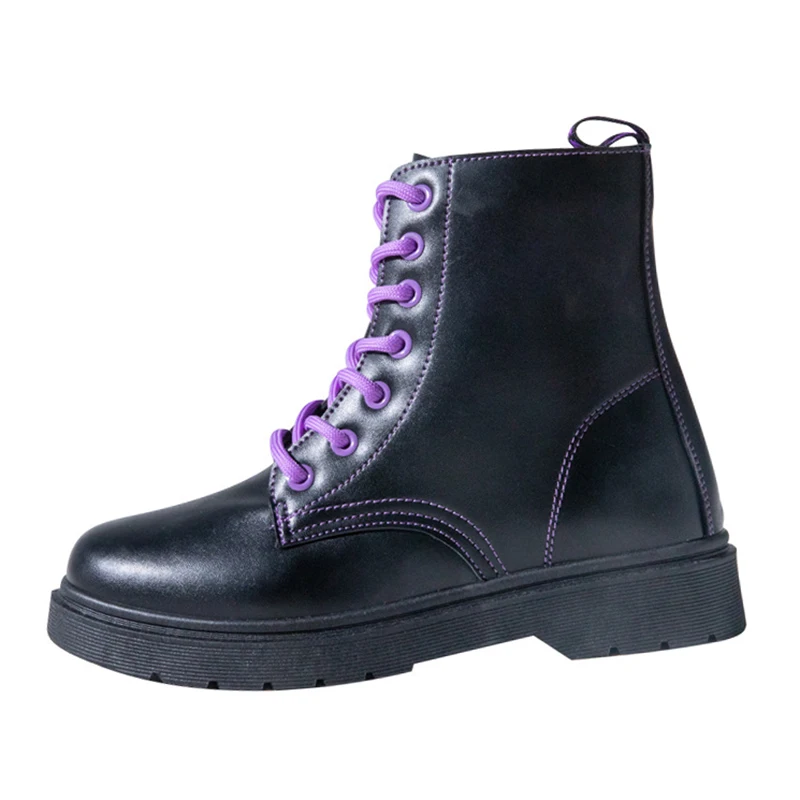 

Designer Shoes Women's Ankle Boots Female Booties Women with Platform Shoes Woman Boots 2021 Fashion Flat Platforms Boot Black