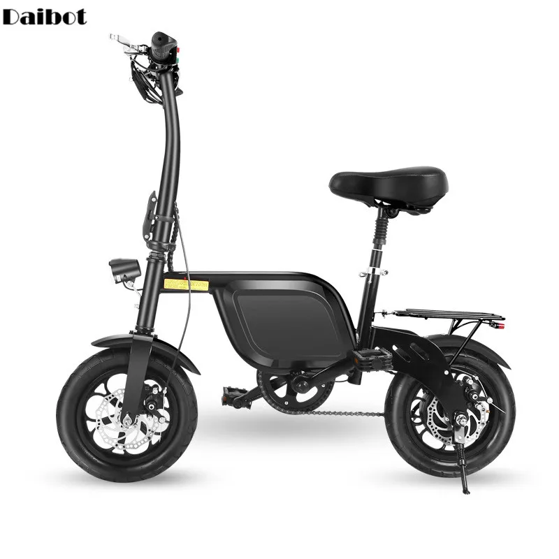 Электрический велосипед Daibot скутер двухколесный электрический 12 дюймов 48 В 350 Вт