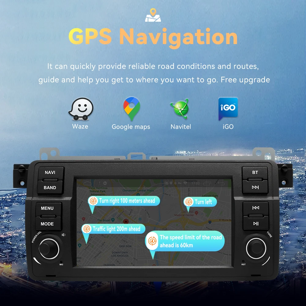 Автомобильный мультимедийный плеер Carplay 8 ГБ Android 11 для BMW E46 M3 318/320/325/330/335 Rover 75 Coupe