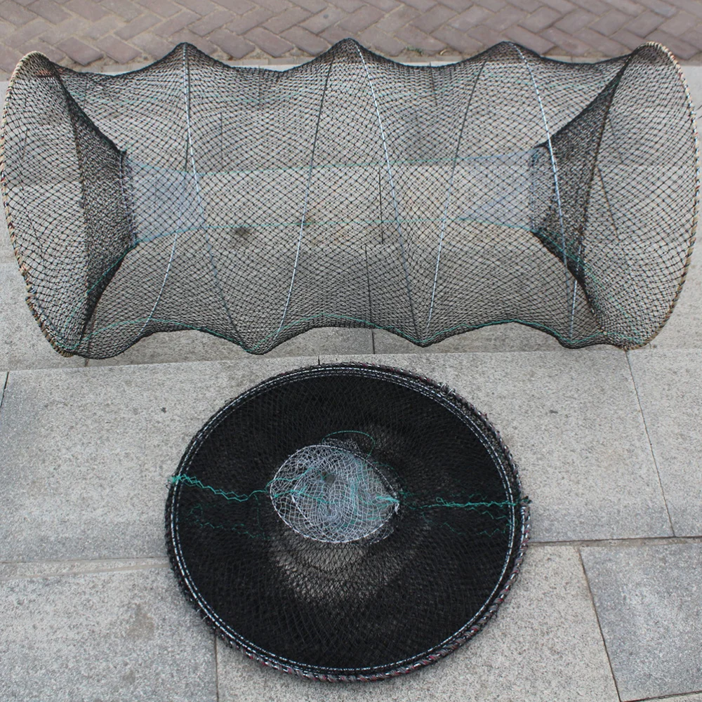 1 шт. сетчатая ловушка Складная портативная сажающая рыболовная клетка для