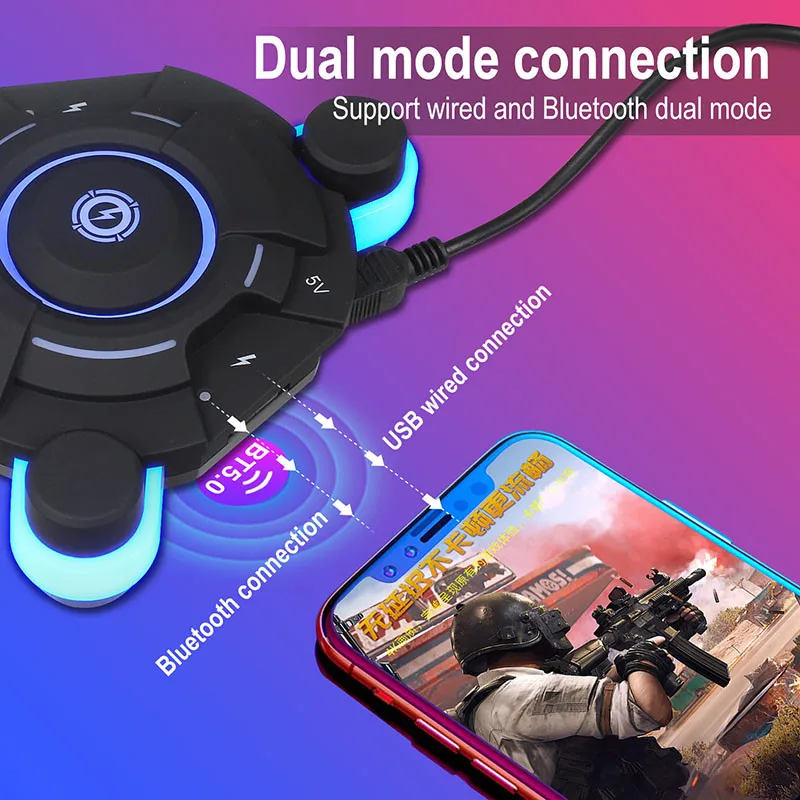 PUBG мобильный геймпад Bluetooth 5 0 игровая клавиатура мышь конвертер планшет
